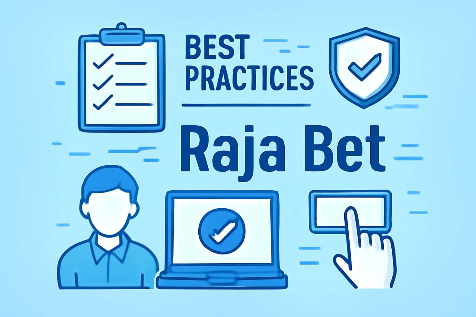Informative scene depicting best practices for Raja Bet with relevant visuals.