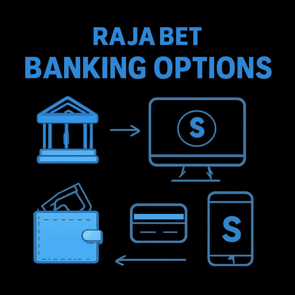 An educational illustration about Raja Bet Banking Options.