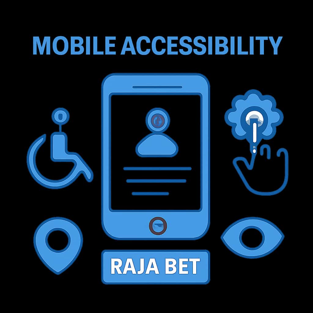 Illustration explaining key aspects of Raja Bet Mobile Accessibility.