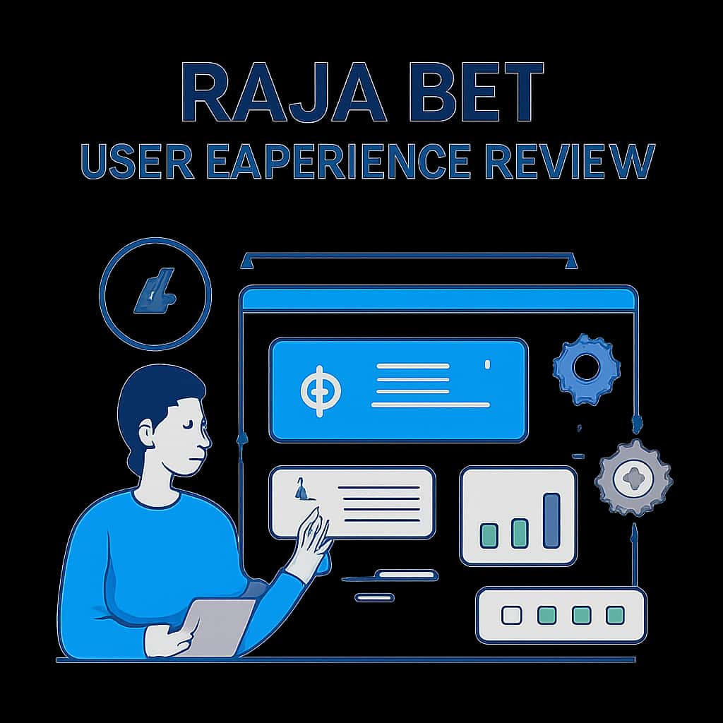 Illustration explaining the user experience aspects of Raja Bet.