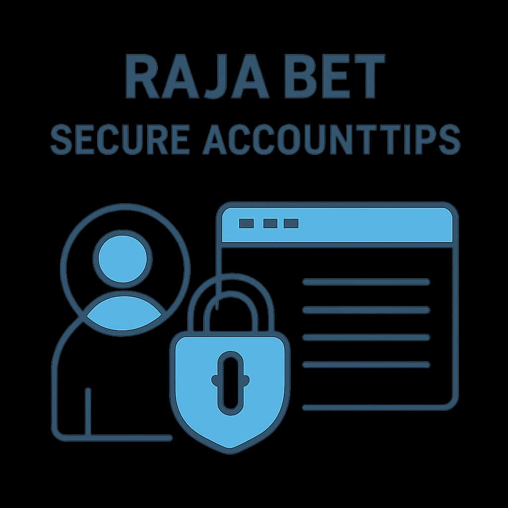 An educational diagram illustrating security measures for Raja Bet accounts.