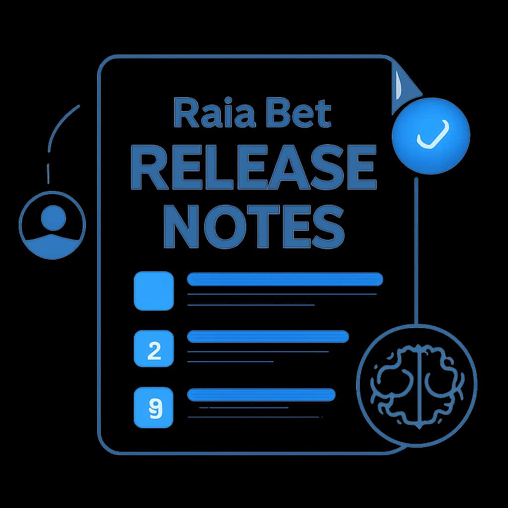 Illustration detailing key points of the Raja Bet Release Notes in an informative style.