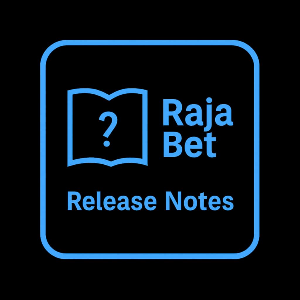 Icon representing Raja Bet Release Notes in a modern, simple design.
